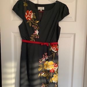 Anthropologie Embroidered Sheath Dress